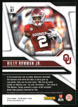 Billy Bowman Jr. 2025 Panini Prizm Draft Picks #87
