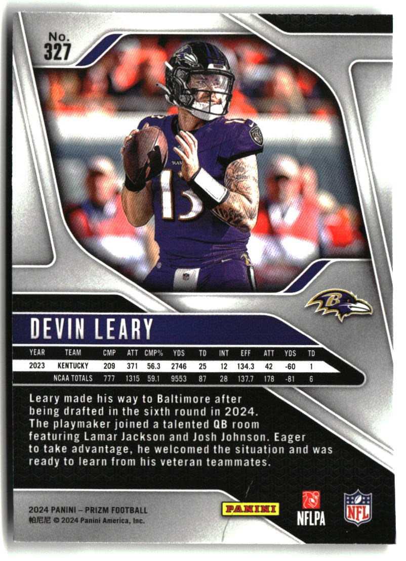 Devin Leary 2024 Panini Prizm #327