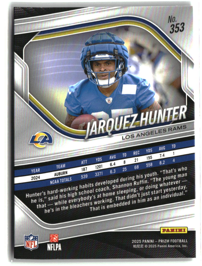 Jarquez Hunter 2025 Panini Prizm #353