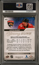 Justin Sourdif 2023 Upper Deck Outburst #471 PSA 10