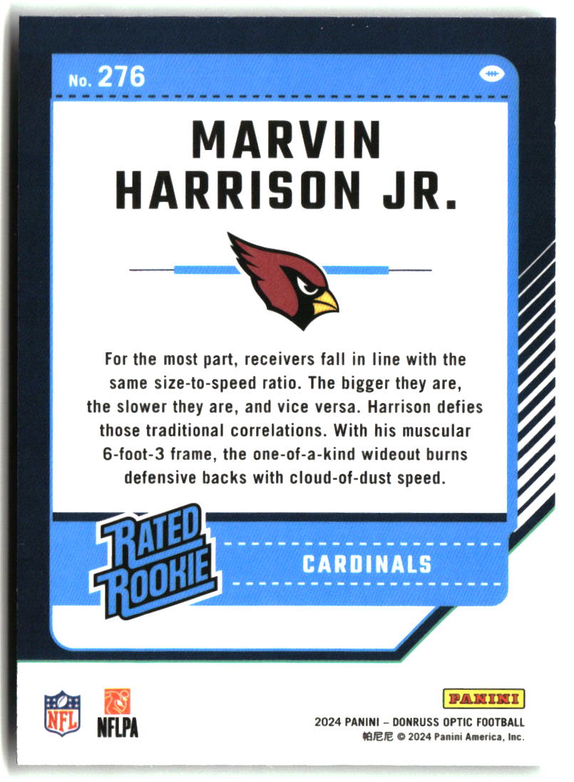 Marvin Harrison Jr. 2024 Donruss Optic #276