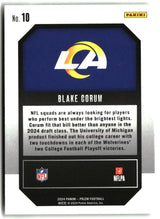 Blake Corum 2024 Panini Prizm Emergent #10
