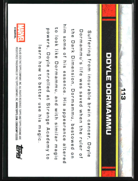 Doyle Dormammu 2026 Topps Chrome Marvel Comics #113