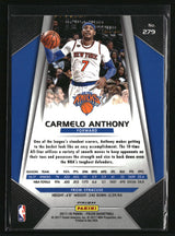 Carmelo Anthony 2017-18 Panini Prizm Prizms Silver #279