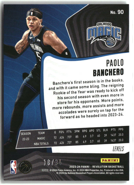 Paolo Banchero 2023-24 Panini Revolution Levels #90 #/35