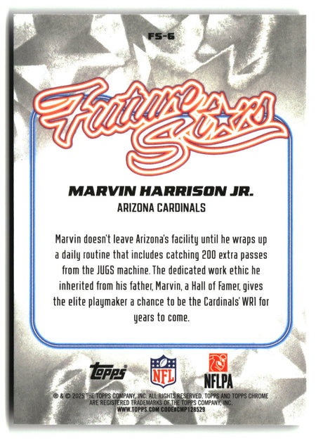 Marvin Harrison Jr. 2025 Topps Chrome Future Stars #FS-6