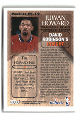 Juwan Howard 1996-97 Topps ProFiles #PF-12
