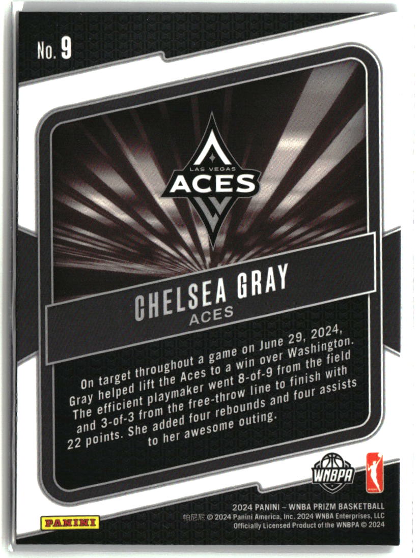 Chelsea Gray 2023 Panini Prizm WNBA Fearless #9