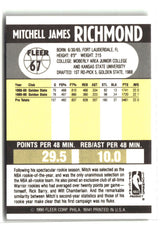 Mitch Richmond 1990-91 Fleer #67