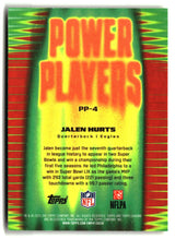 Jalen Hurts 2025 Topps Chrome Power Players #PP-4