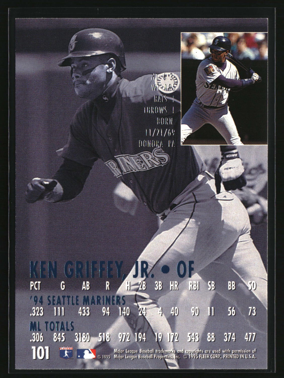 Ken Griffey Jr. 1995 Ultra #101