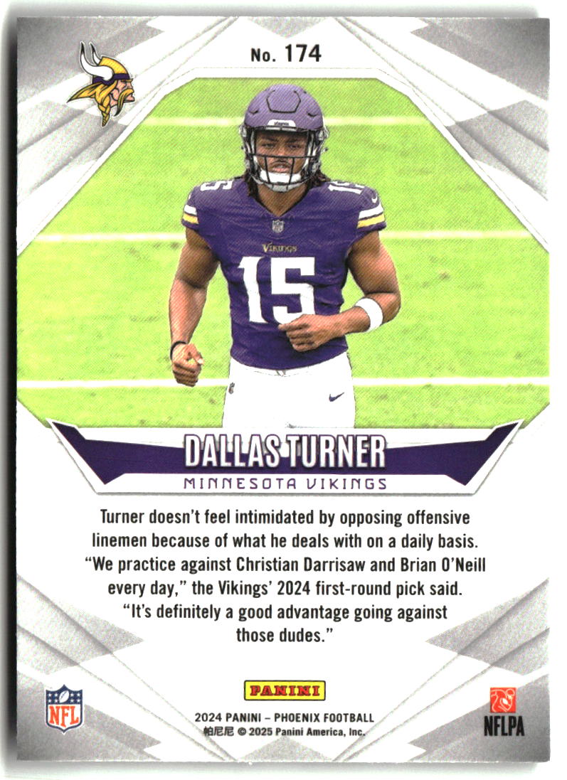 Dallas Turner 2024 Panini Phoenix #174