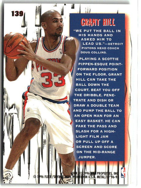 Grant Hill 1996-97 Metal #139