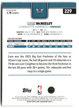 Liam McNeeley 2025-26 Topps #229