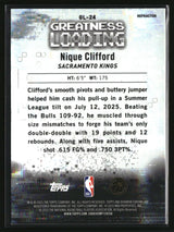 Nique Clifford 2025-26 Bowman Greatness Loading Refractor #GL-24