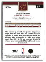 Jarrett Allen 2025-26 Topps Chrome Update Red White and Blue Refractor #57