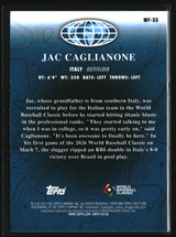 Jac Caglianone 2026 Finest Worlds Finest #WF-33