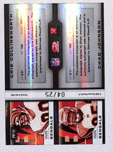 Cris Collinsworth / Chad Johnson 2007 Leaf Limited Prime Pairings Auto PP-11 /25