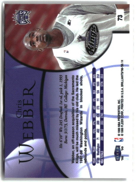 Chris Webber 1998-99 Fleer Brilliants #73