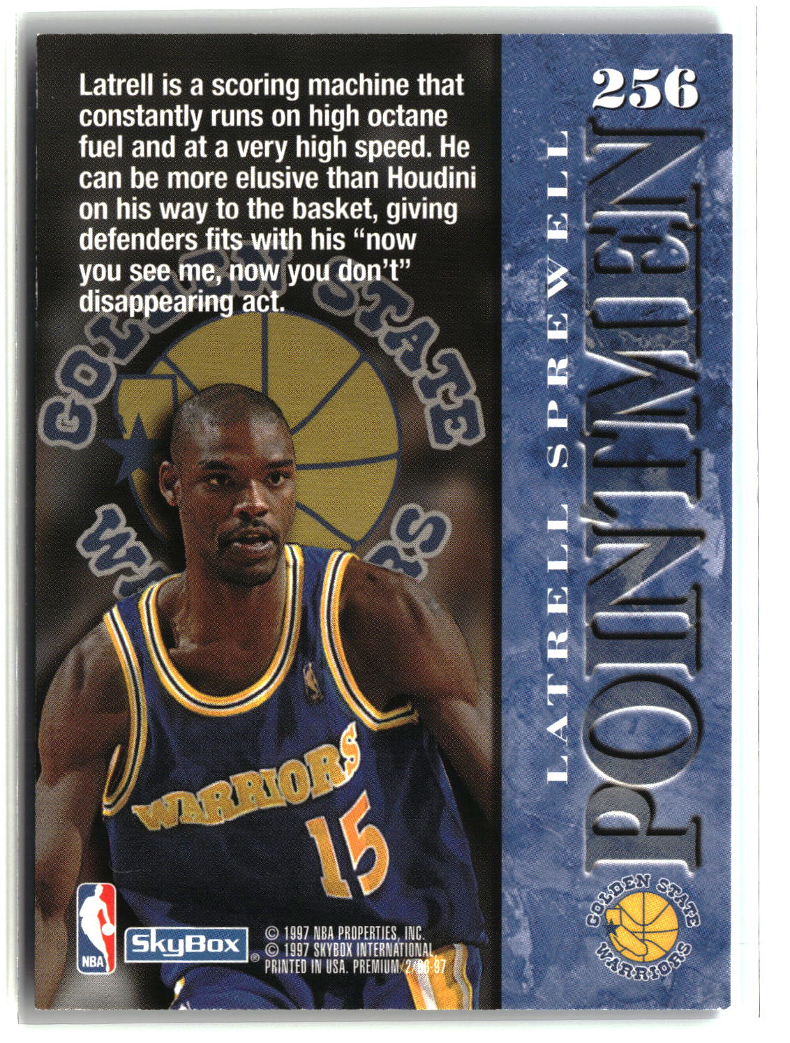 Latrell Sprewell 1996-97 SkyBox Premium #256