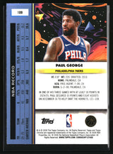 Paul George 2025-26 Topps Chrome Cosmic Aqua Equinox Refractor #109 #/199