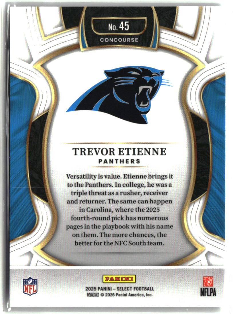 Trevor Etienne 2025 Panini Select #45