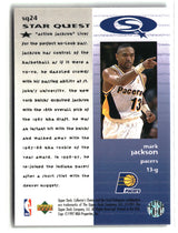Mark Jackson 1997-98 Collector's Choice StarQuest #SQ24