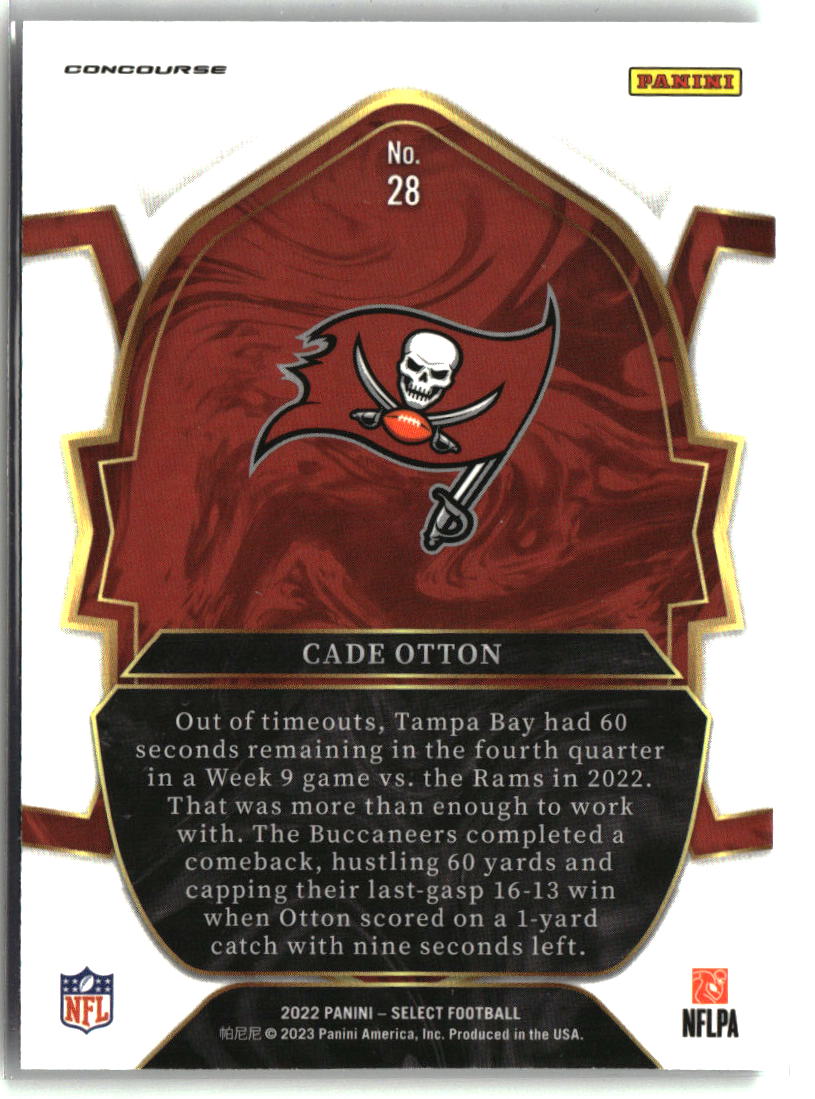 Cade Otton 2022 Panini Select #28