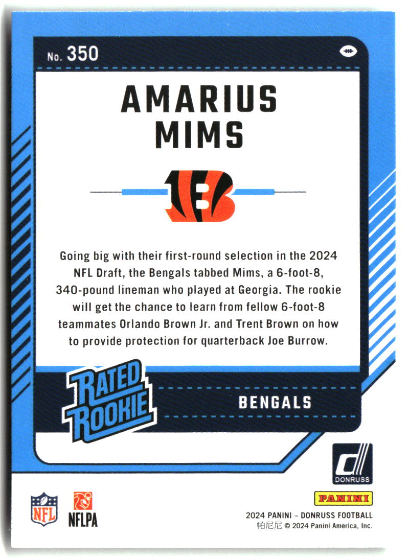 Amarius Mims 2024 Donruss #350