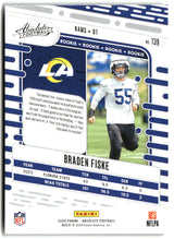Braden Fiske 2024 Panini Absolute Retail #139
