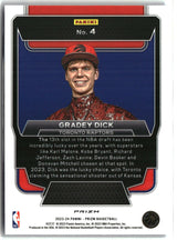 Gradey Dick 2023-24 Panini Prizm Luck of the Lottery Prizms Blue Wave #4