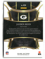 Jayden Reed 2023 Panini Select Dragon Scale Gold Prizms #434 #/10