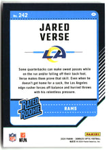 Jared Verse 2024 Donruss Optic #242