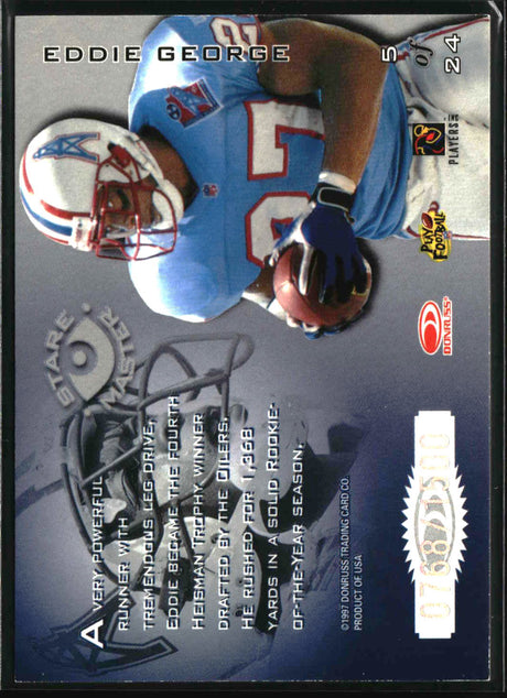 Eddie George 1997 Donruss Preferred Staremasters #5 #/1500