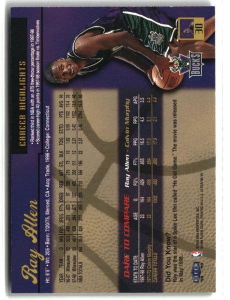 Ray Allen 1998-99 Ultra #30