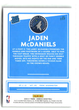 Jaden McDaniels 2020-21 Donruss #239