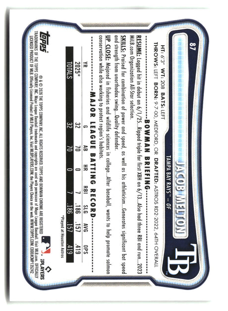 Jacob Melton 2026 Bowman #87
