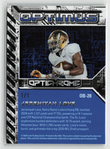 Jeremiyah Love 2025 Leaf Optichrome Optimus Prismatic Green #OB-28 #/1