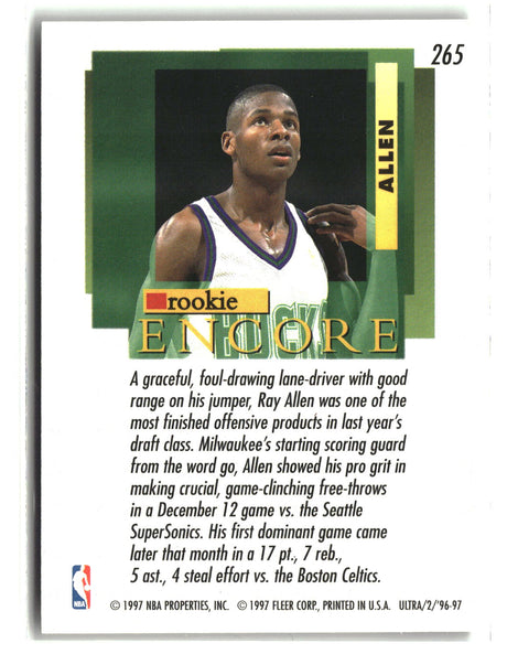 Ray Allen 1996-97 Ultra #265
