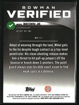 Mikel Brown Jr. 2025-26 Bowman Bowman Verified #BV-11