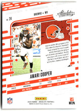 Amari Cooper 2024 Panini Absolute Blue #24