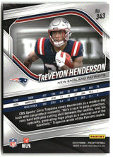 TreVeyon Henderson 2025 Panini Prizm #343