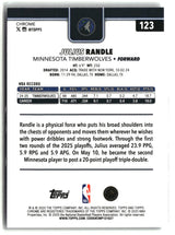 Julius Randle 2025-26 Topps Chrome X-Fractor #123