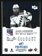 Alexis Lafreniere 2021-22 Upper Deck Ice 2020-21 Upper Deck Ice #200 #/99