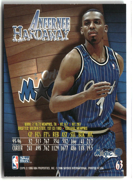 Anfernee Hardaway 1996-97 SkyBox Z-Force #63