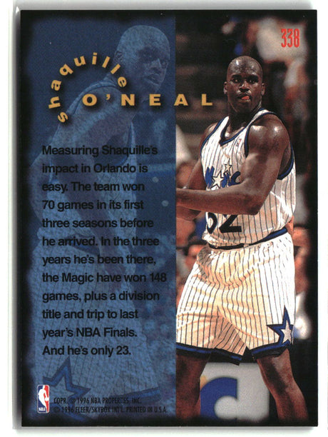 Shaquille O'Neal 1995-96 Fleer #338