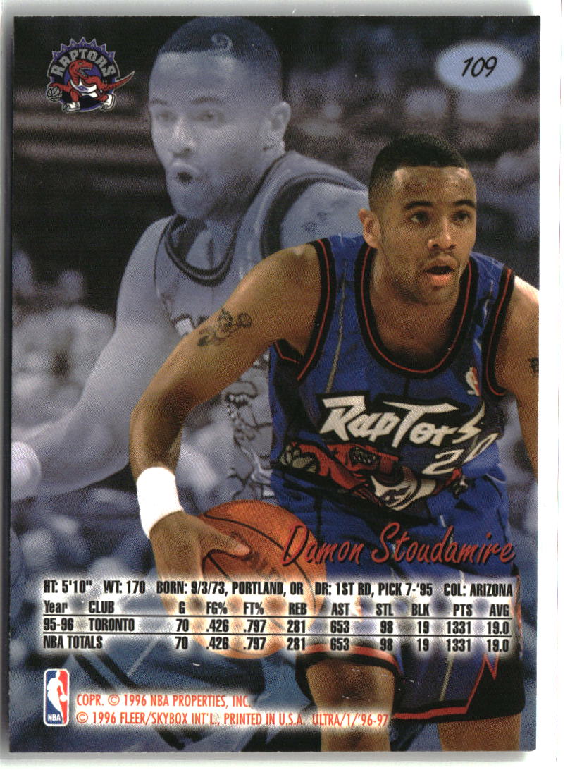 Damon Stoudamire 1996-97 Ultra #109