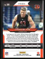 Logan Wilson 2020 Panini Prizm Prizm Purple Power #309 #/49