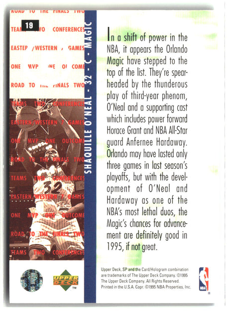 Shaquille O'Neal 1994-95 SP Championship #19