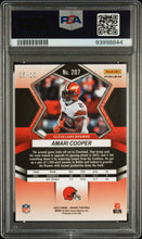 Load image into Gallery viewer, Amari Cooper 2022 Panini Mosaic No Huddle Gold #207 /10 PSA 10
